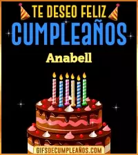 GIF Te deseo Feliz Cumpleaños Anabell